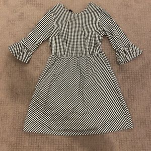 Black and white checkered boutique dress
